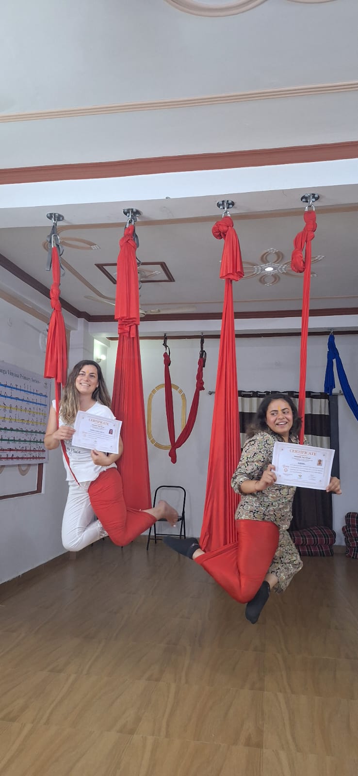 Aerial yoga strength