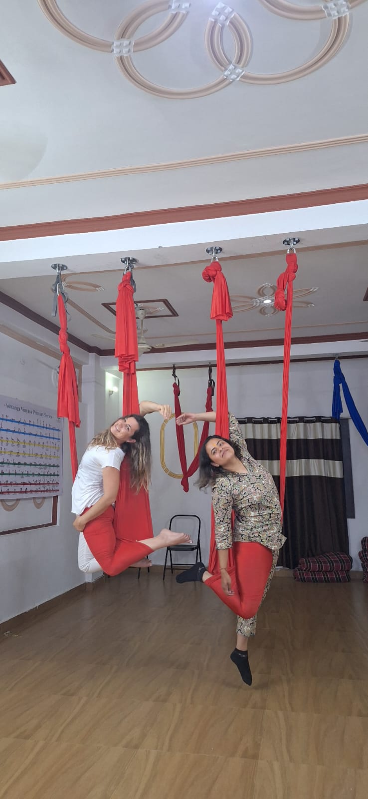 Aerial yoga movement