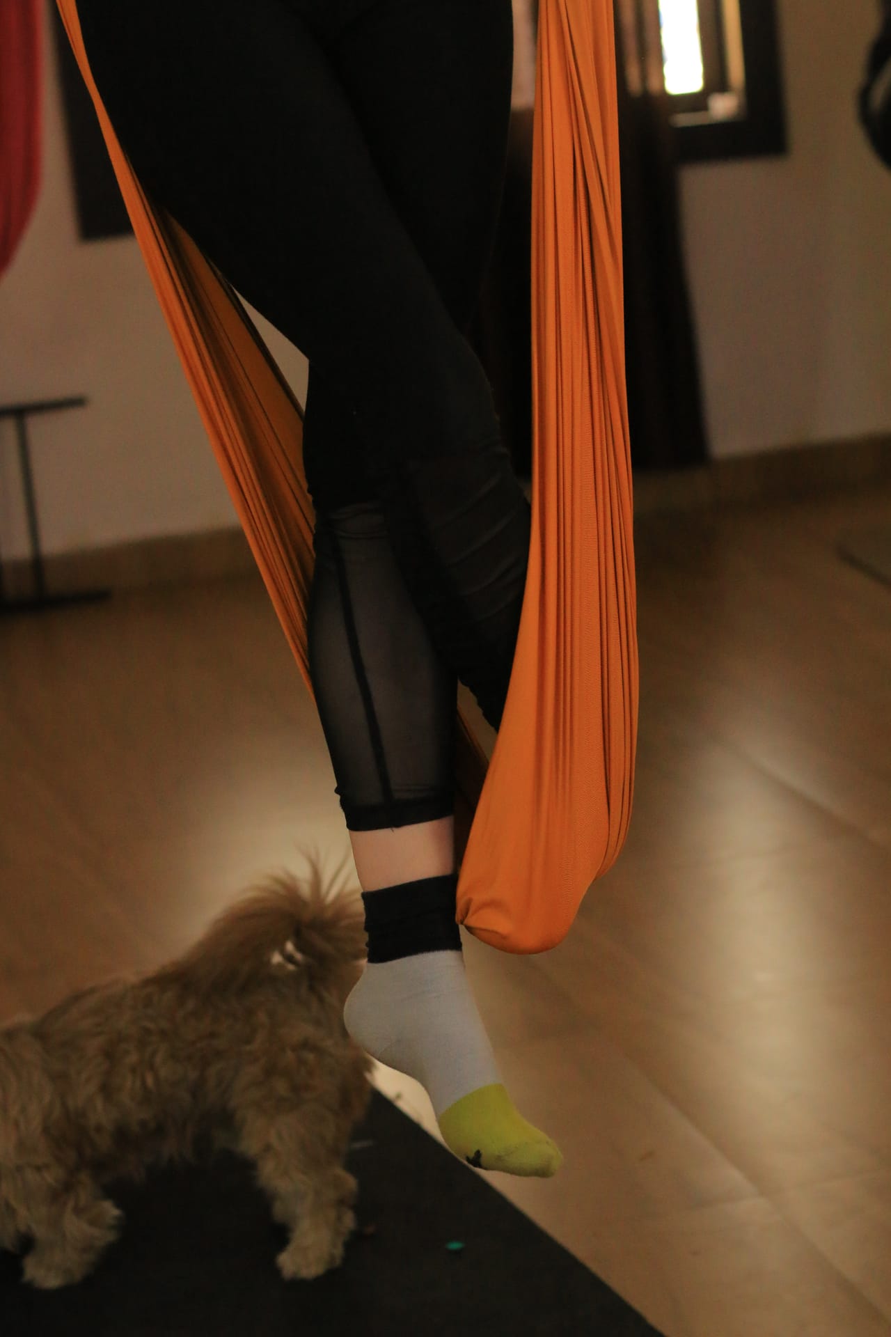 Advanced aerial yoga flow