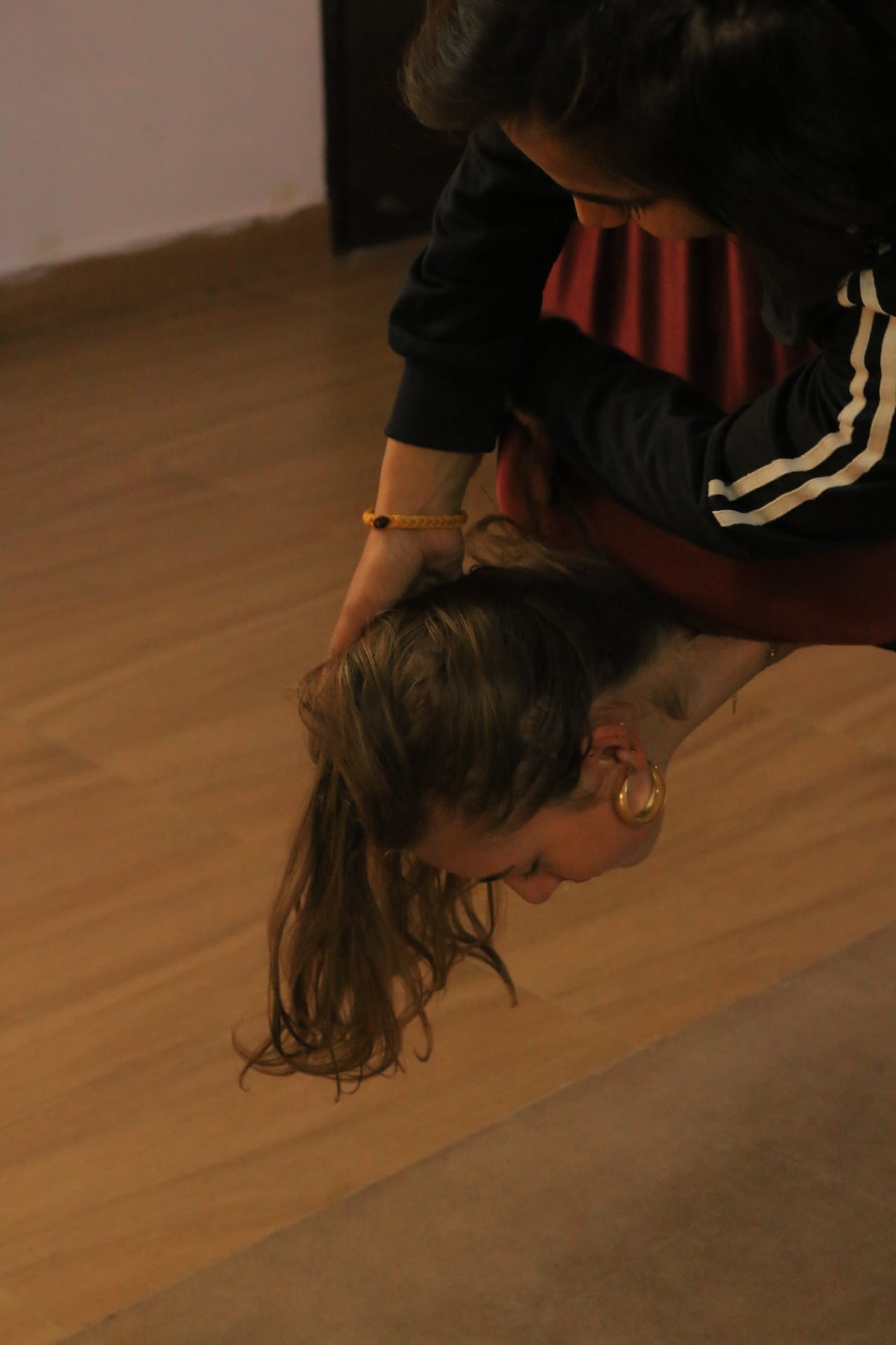 Aerial yoga relaxation
